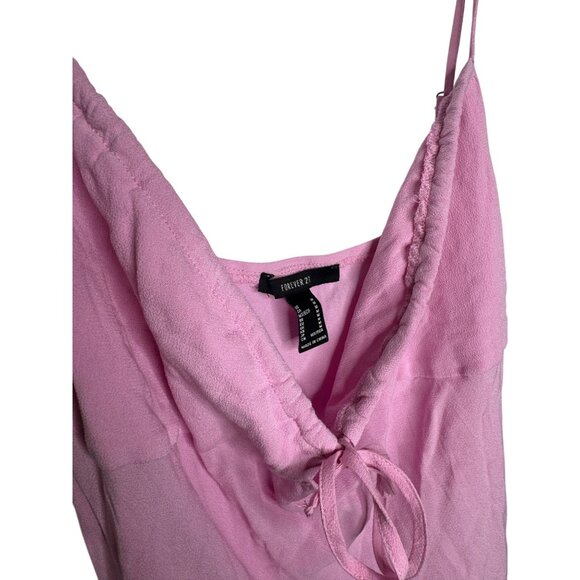Pink Sleeveless Mini Slip Dress With Adjustable Spaghetti Straps - Picture 2 of 5